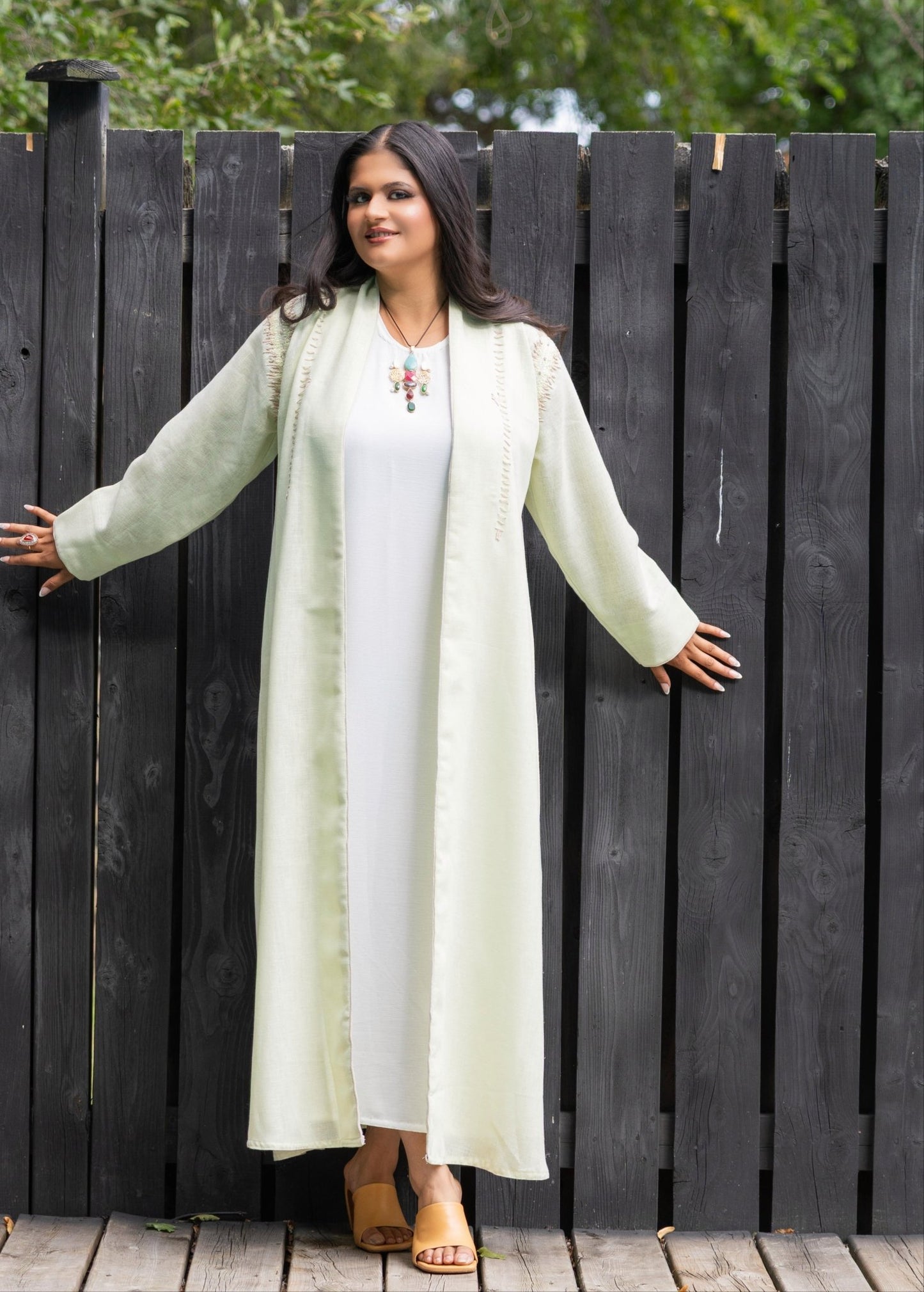 Elegant Abaya with Scarf - Rana Muda