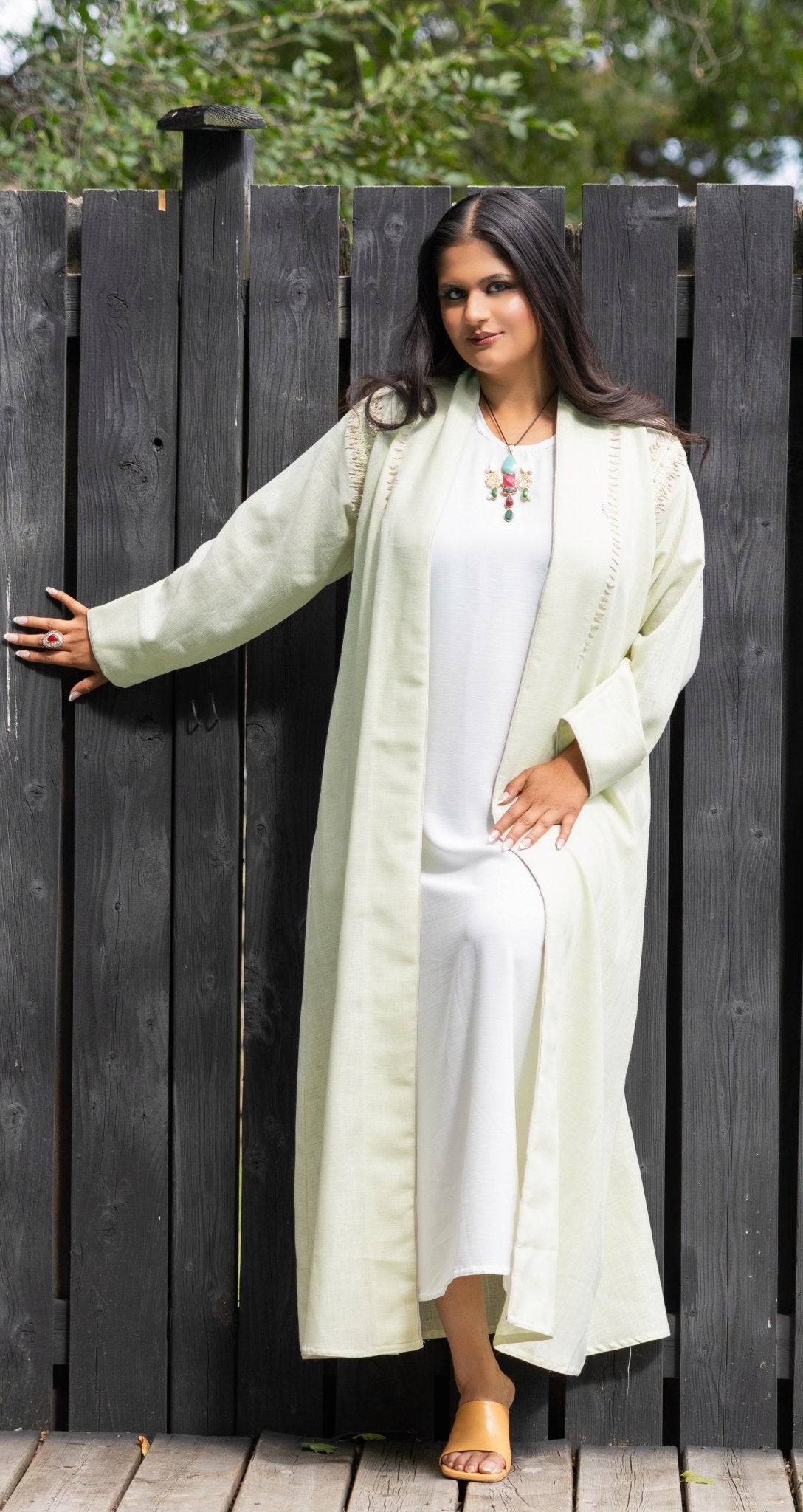 Elegant Abaya with Scarf - Rana Muda