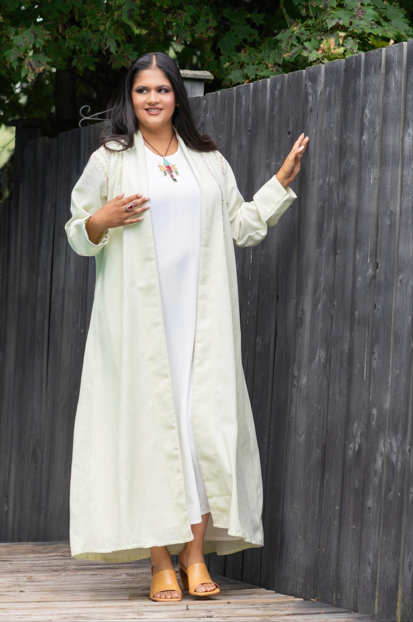 Elegant Abaya with Scarf - Rana Muda