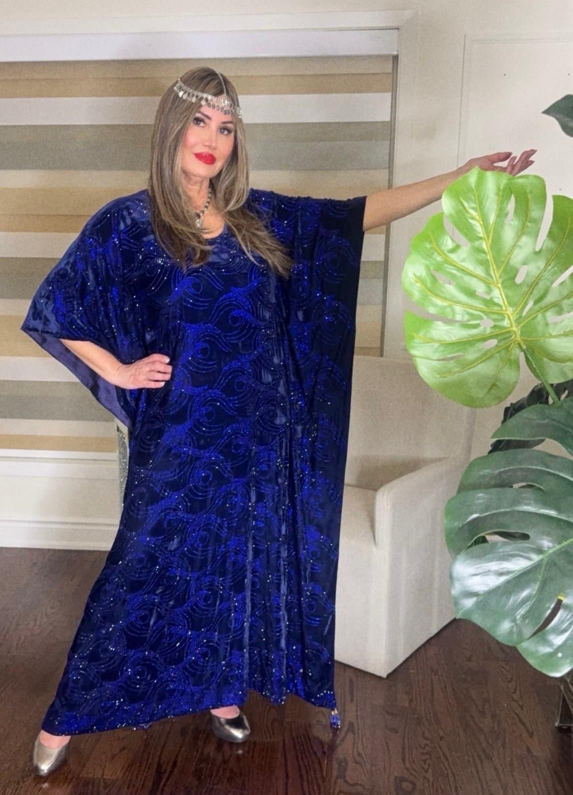 Royal Sapphire kaftan - Rana Muda
