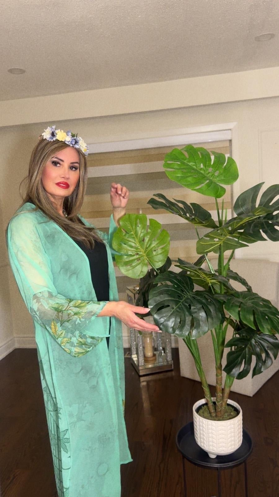 Mint Serenity Kaftan - Rana Muda