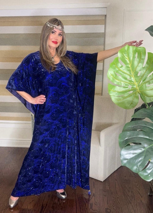 Royal Sapphire kaftan - Rana Muda
