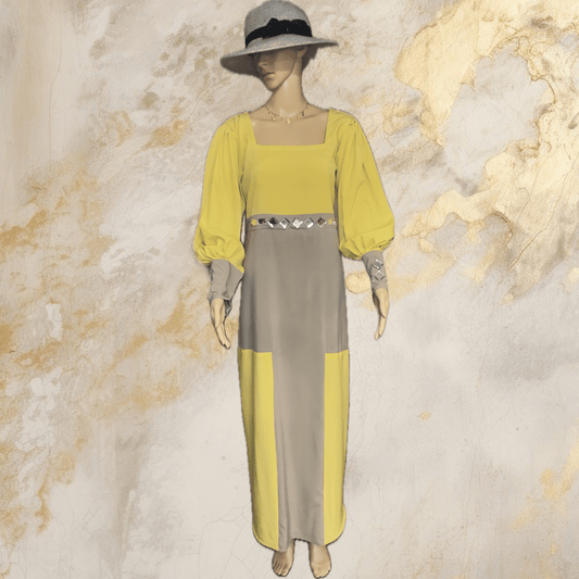 two colors jalabiya beig and cumin yellow. - My Store